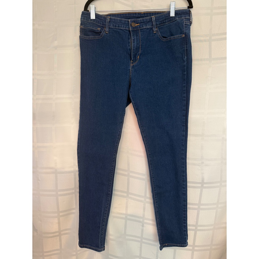 Levi's 711 Mid-Rise Skinny Jeans Medium Wash Blue Denim Women's Size 32x30